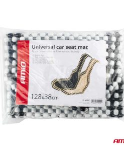 Respaldo con bolas de madera para asiento de coche- beige con acabados negro 17 Respaldo con bolas de madera para asiento de coche- beige con acabados negro