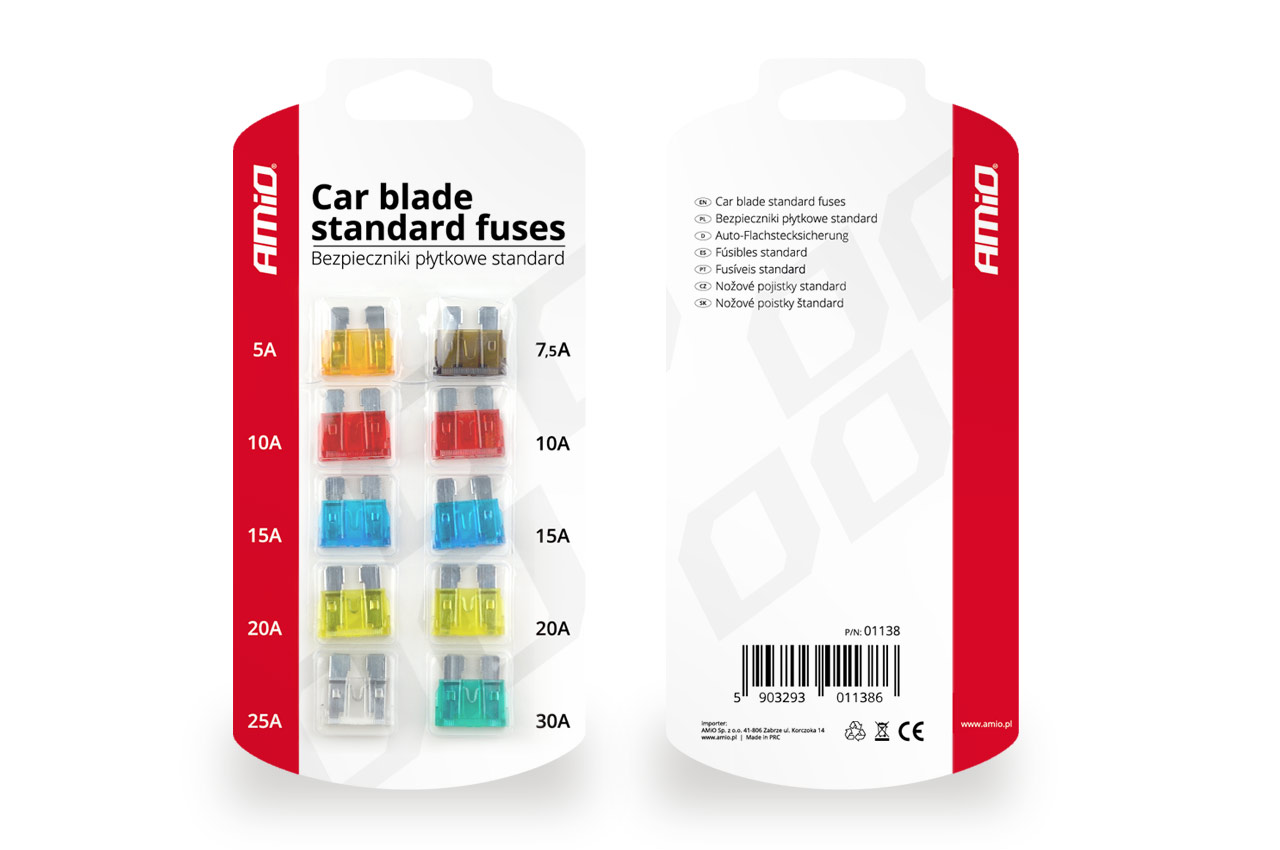 Fusibles STÁNDARD 10 unids blister 1 Fusibles STÁNDARD 10 unids blister