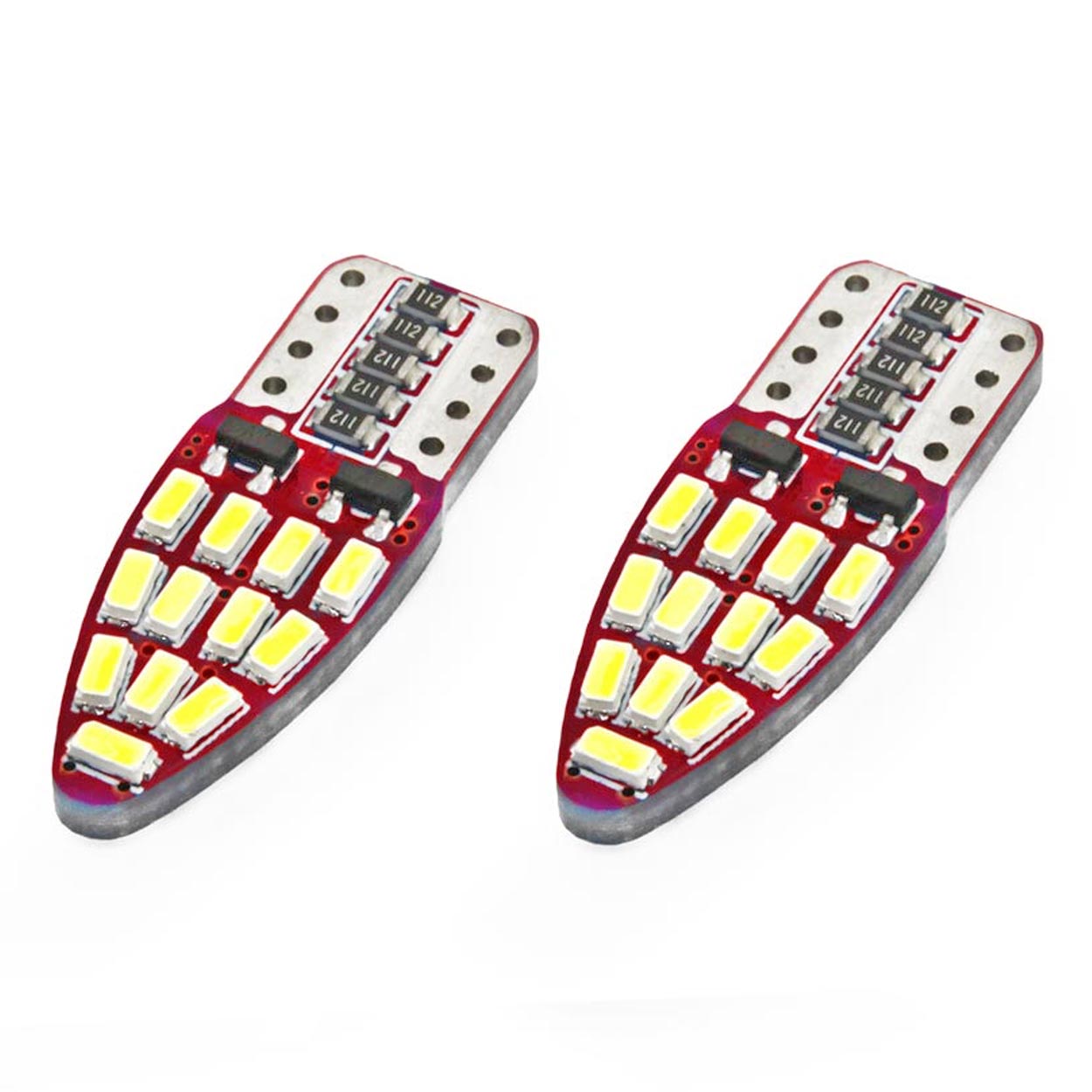 LED CANBUS 24SMD 3014 T10e (W5W) White 12V 2 LED CANBUS 24SMD 3014 T10e (W5W) White 12V