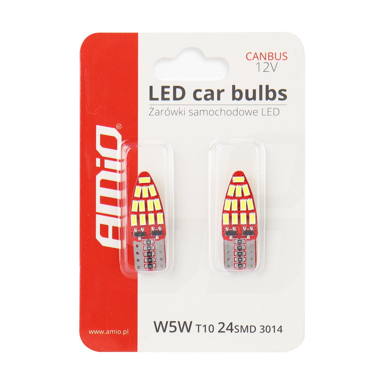 LED CANBUS 24SMD 3014 T10e (W5W) White 12V 3 LED CANBUS 24SMD 3014 T10e (W5W) White 12V