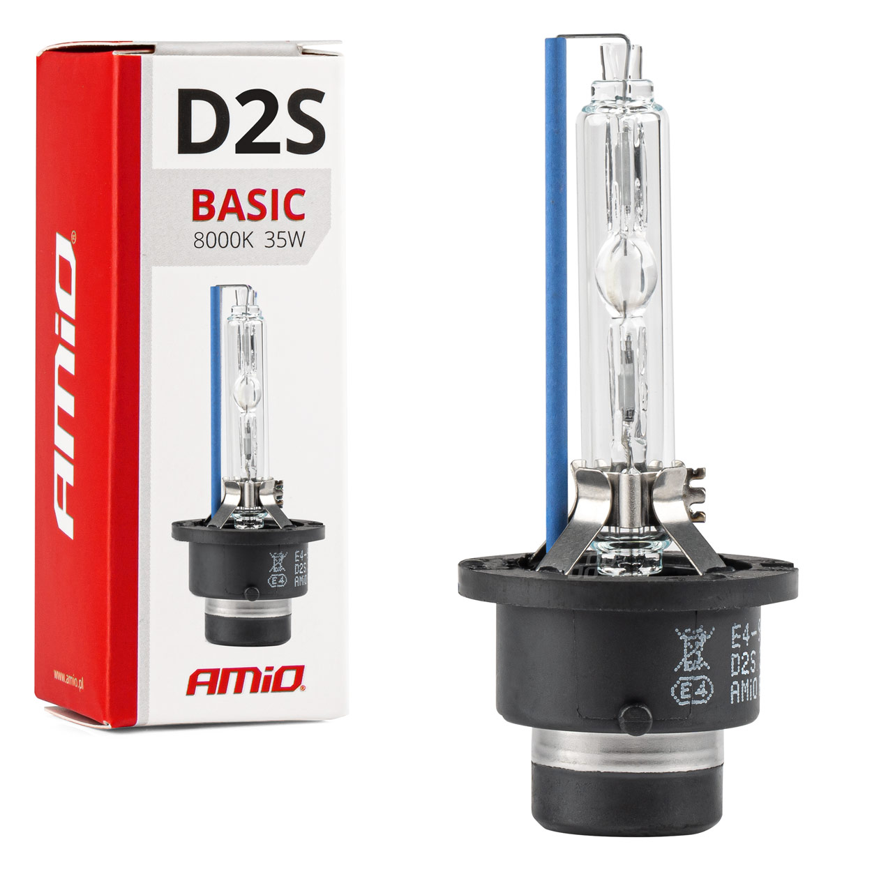Bombilla xenón tipo D2S 8000K AMiO BASIC 1 Bombilla xenón tipo D2S 8000K AMiO BASIC