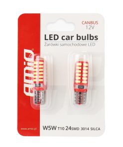 LED CANBUS 24SMD 3014 T10e (W5W) SILCA White 12V