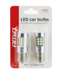 LED CANBUS 3030 24SMD 1156 BA15S P21W White 12V/24V