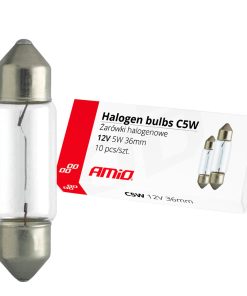Bombillas halógenas C5W Festoon 36mm 12V 10 unid.