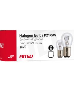 Bombillas halógenas P21/5W BAY15D 12V 21W/5W 10 unid. 5 Bombillas halógenas P21/5W BAY15D 12V 21W/5W 10 unid.