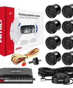 Sensor de Aparcamiento Buzzer 8 sensores- color negro