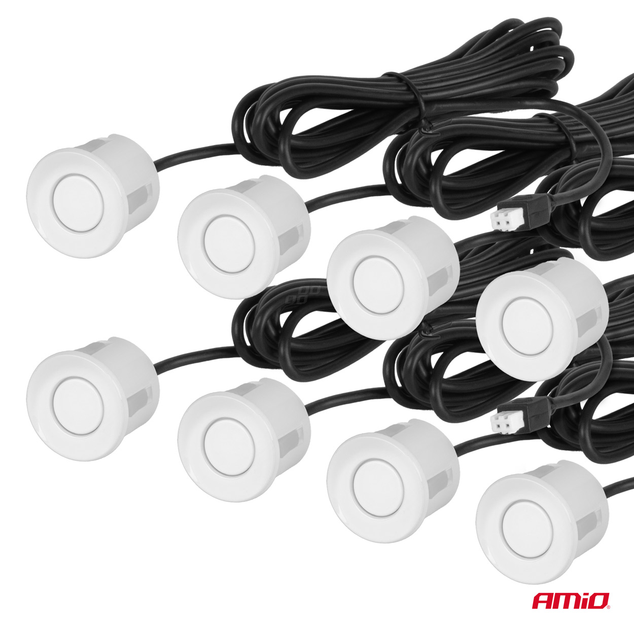 Sensor de Aparcamiento Buzzer 8 sensores- color blanco 3 Sensor de Aparcamiento Buzzer 8 sensores- color blanco