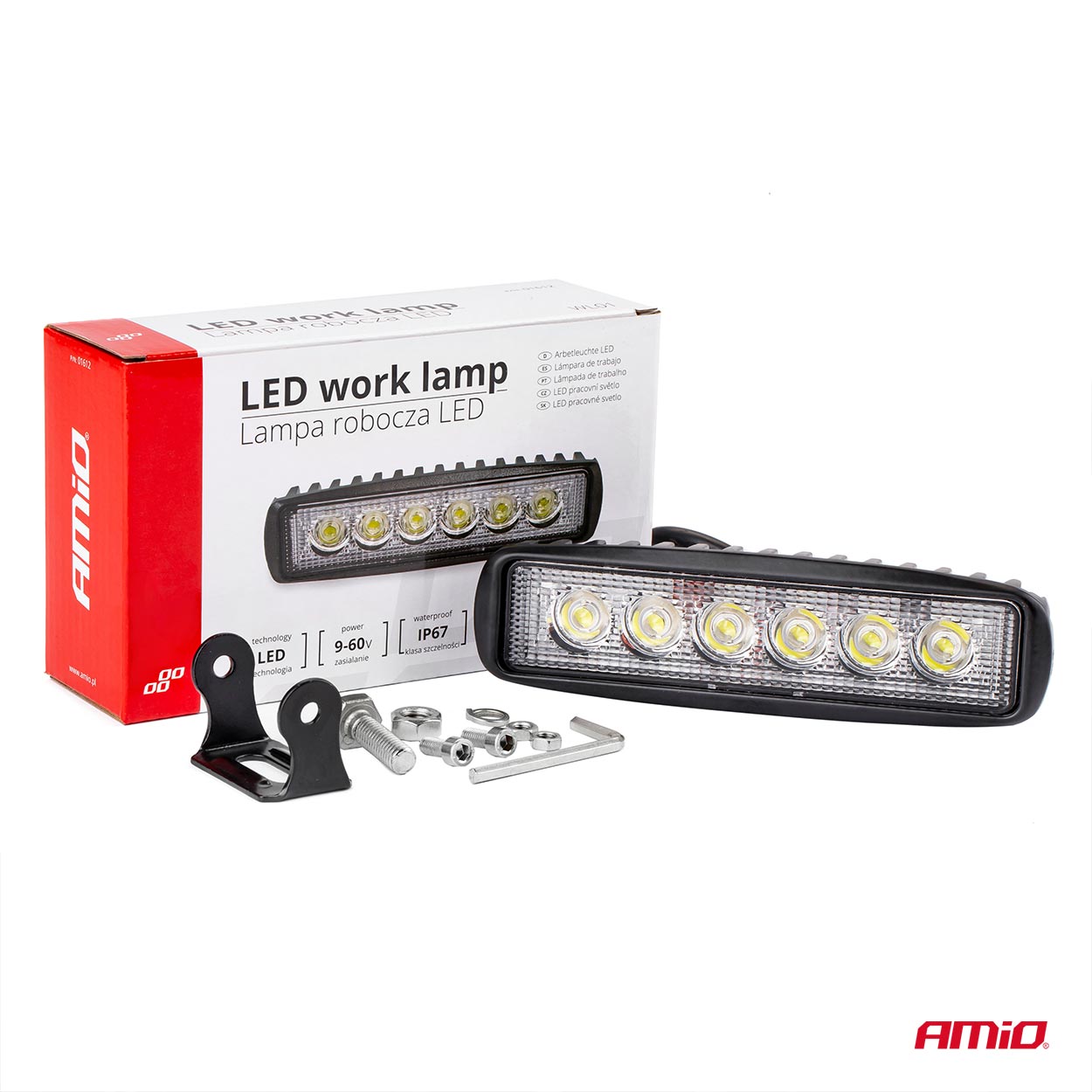 Lámpara de Trabajo AWL01 6 LED FLAT 9-60V 11 Lámpara de Trabajo AWL01 6 LED FLAT 9-60V