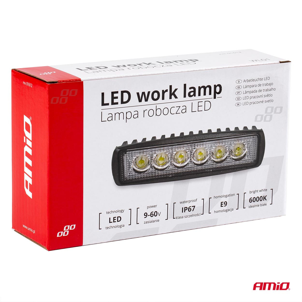 Lámpara de Trabajo AWL01 6 LED FLAT 9-60V 10 Lámpara de Trabajo AWL01 6 LED FLAT 9-60V