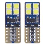 LED CANBUS 8SMD 2835 T10e (W5W)  White 12V/24V