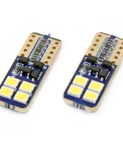 LED CANBUS 8SMD 2835 T10e (W5W)  White 12V/24V
