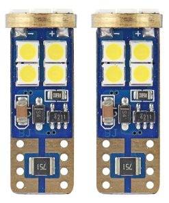 LED CANBUS 12SMD 2835 T10e (W5W)  White 12V/24V