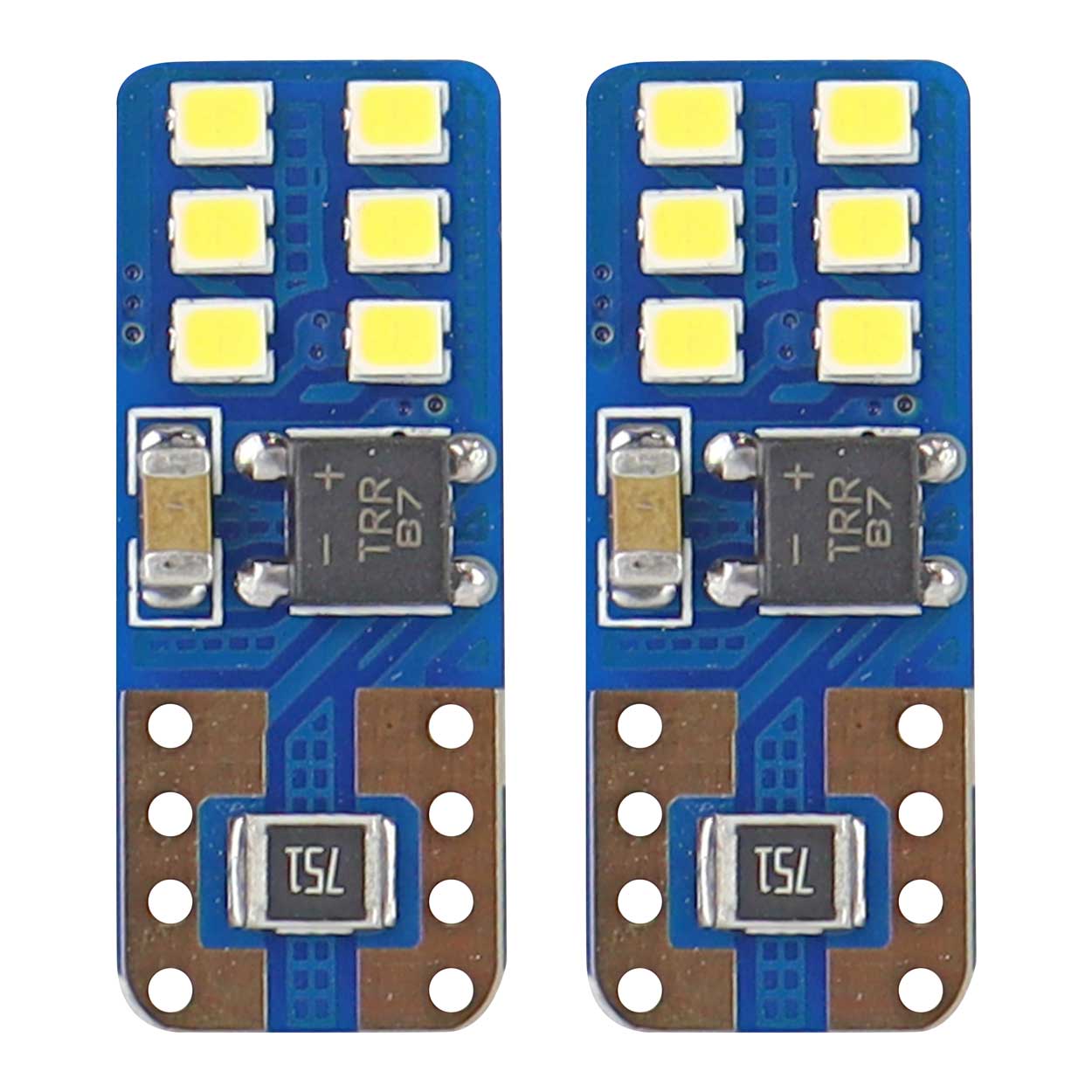 LED CANBUS 12SMD UltraBright 2016 T10e (W5W) White 12V/24V 3 LED CANBUS 12SMD UltraBright 2016 T10e (W5W) White 12V/24V