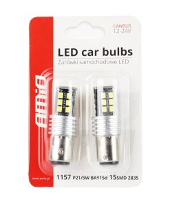 LED CANBUS 2835 15SMD 1157 BAY15D P21/5W White 12V/24V