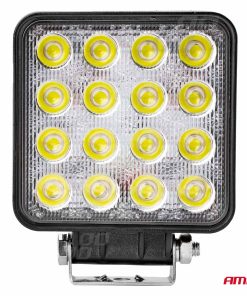 Lámpara de trabajo LED AWL05 EMC 108x108 48W FLAT 9-60V