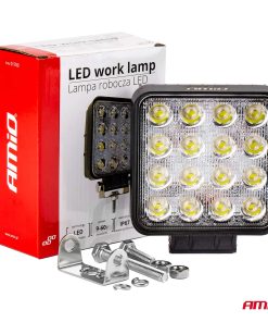 Lámpara de trabajo LED AWL05 EMC 108x108 48W FLAT 9-60V