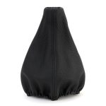 Cubierta para palanca de cambios de cuero hilos negros
