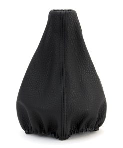 Cubierta para palanca de cambios de cuero hilos negros