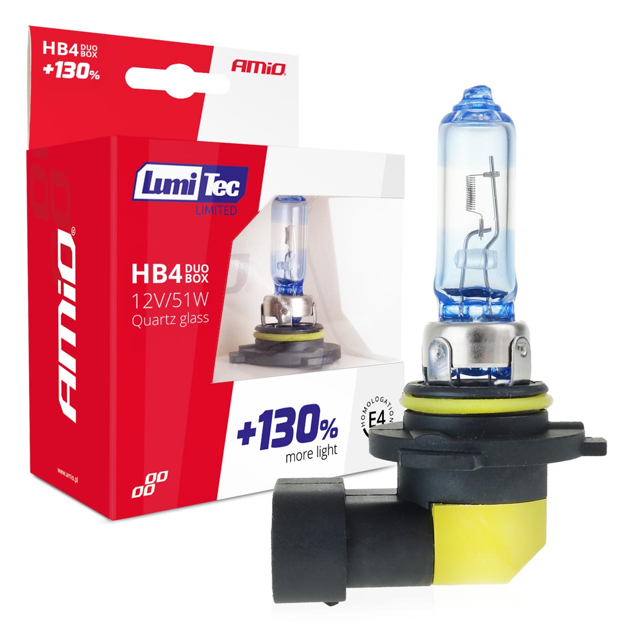Kit halógenos LumiTec LIMITED +130% HB4 12V 51W DUO BOX 5 Kit halógenos LumiTec LIMITED +130% HB4 12V 51W DUO BOX