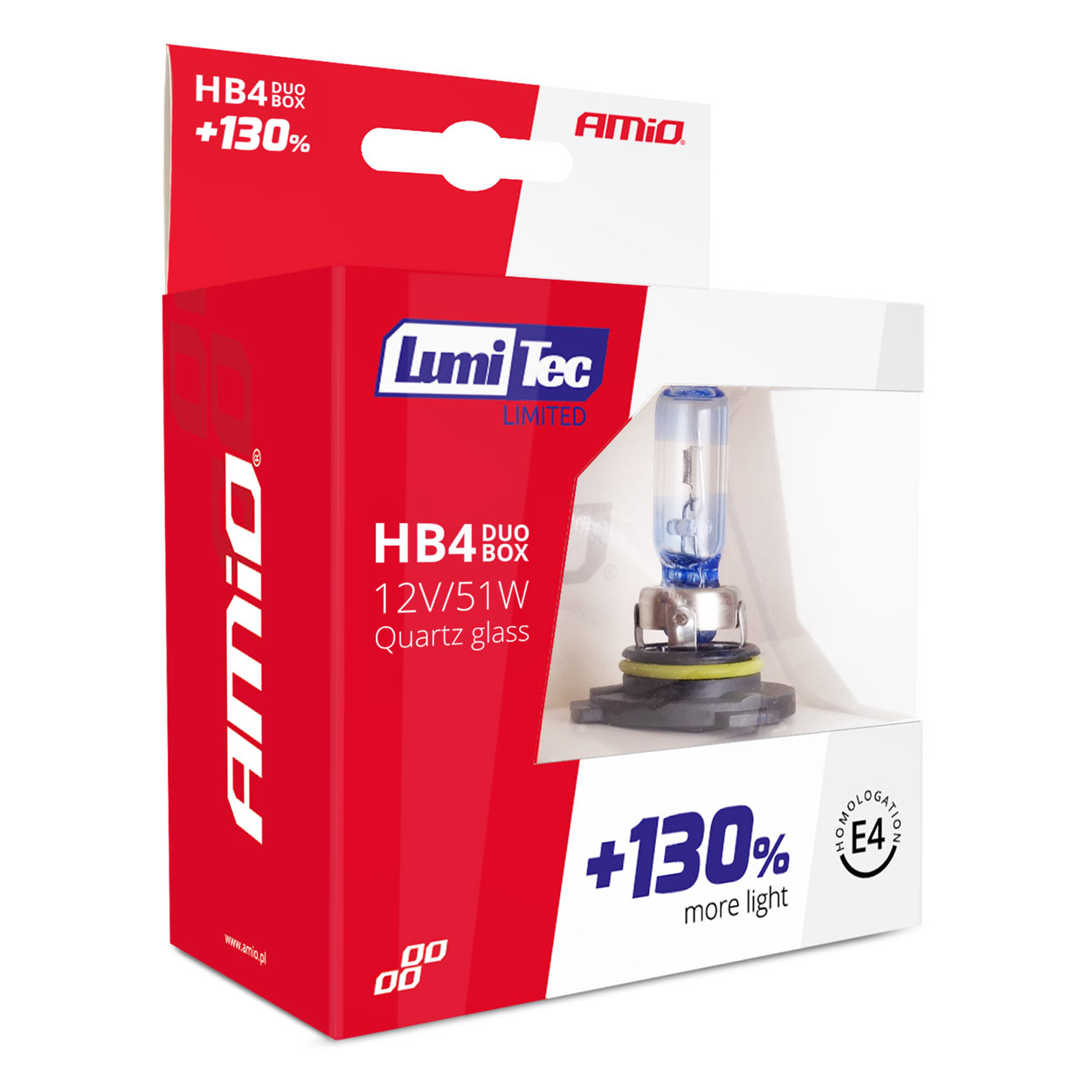 Kit halógenos LumiTec LIMITED +130% HB4 12V 51W DUO BOX 7 Kit halógenos LumiTec LIMITED +130% HB4 12V 51W DUO BOX