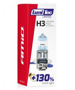 Bombilla halógena H3 12V 55W LumiTec LIMITED +130% 5 Bombilla halógena H3 12V 55W LumiTec LIMITED +130%