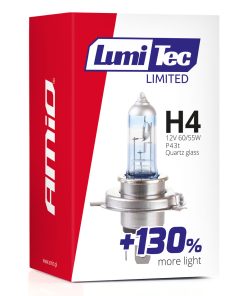 Bombilla halógena LumiTec LIMITED +130% H4 12V 60/55W