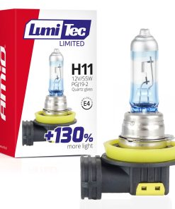 Bombilla halógena H11 12V 55W LumiTec LIMITED +130%