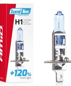 Bombilla halógena H1 12V 55W LumiTec SuperWhite +120%