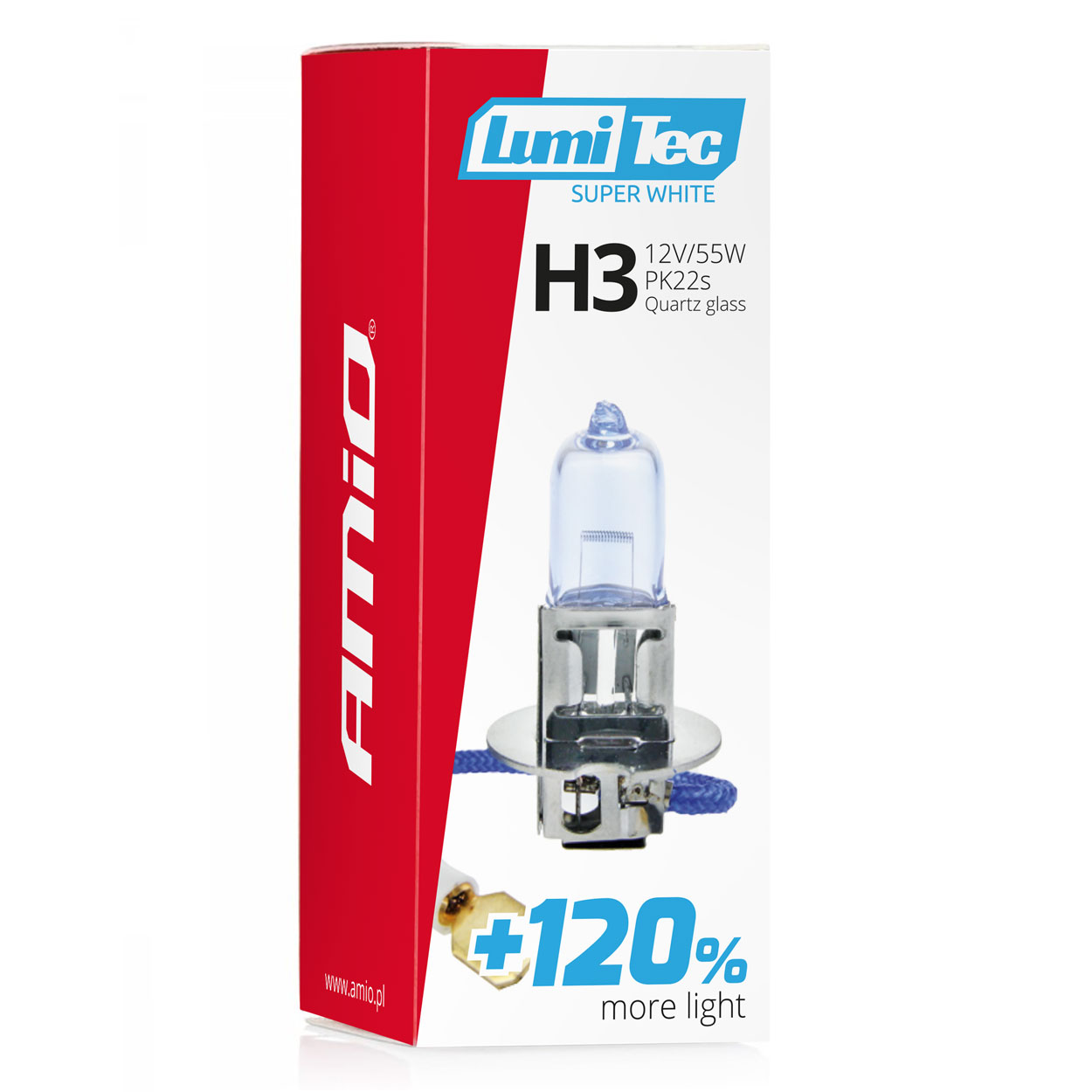 Bombilla halógena H3 12V 55W LumiTec SuperWhite +120% 3 Bombilla halógena H3 12V 55W LumiTec SuperWhite +120%