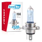Bombilla halógena LumiTec SuperWhite +120% H4 12V 60/55W