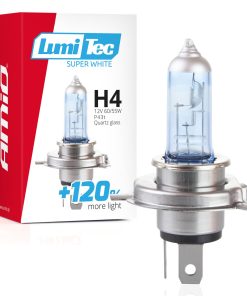 Bombilla halógena LumiTec SuperWhite +120% H4 12V 60/55W