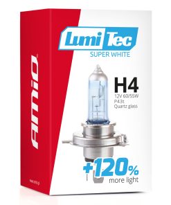 Bombilla halógena LumiTec SuperWhite +120% H4 12V 60/55W 5 Bombilla halógena LumiTec SuperWhite +120% H4 12V 60/55W