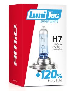 Bombilla halógena H7 12V 55W LumiTec SuperWhite +120%