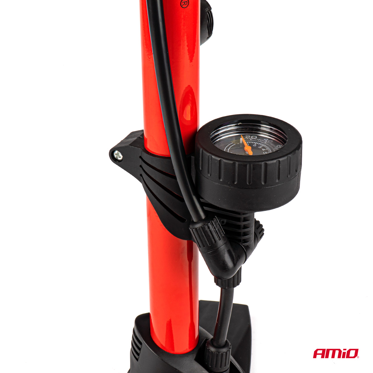 Bomba de aire manual metálica con manómetro PU02 2 Bomba de aire manual metálica con manómetro PU02