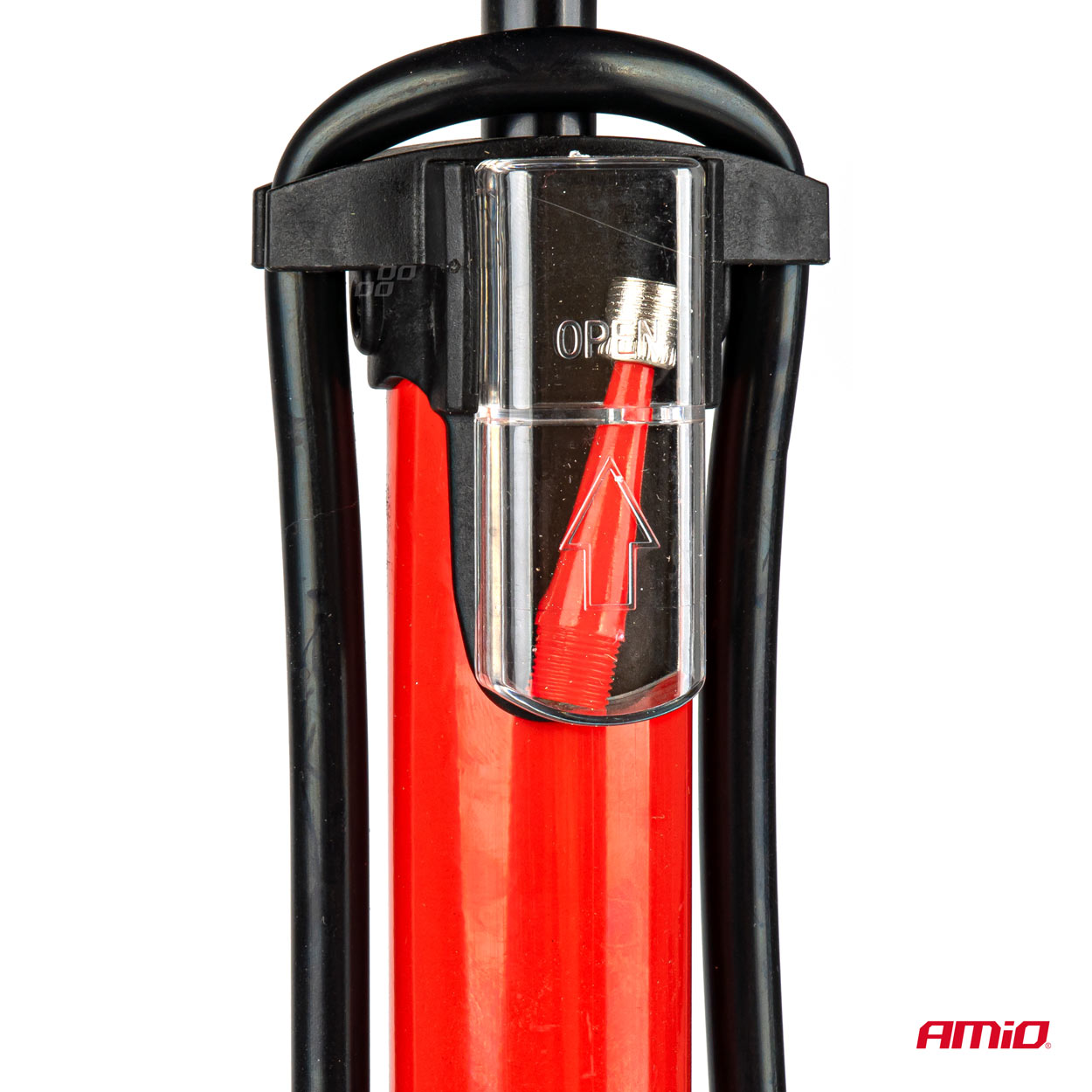 Bomba de aire manual metálica con manómetro PU02 3 Bomba de aire manual metálica con manómetro PU02