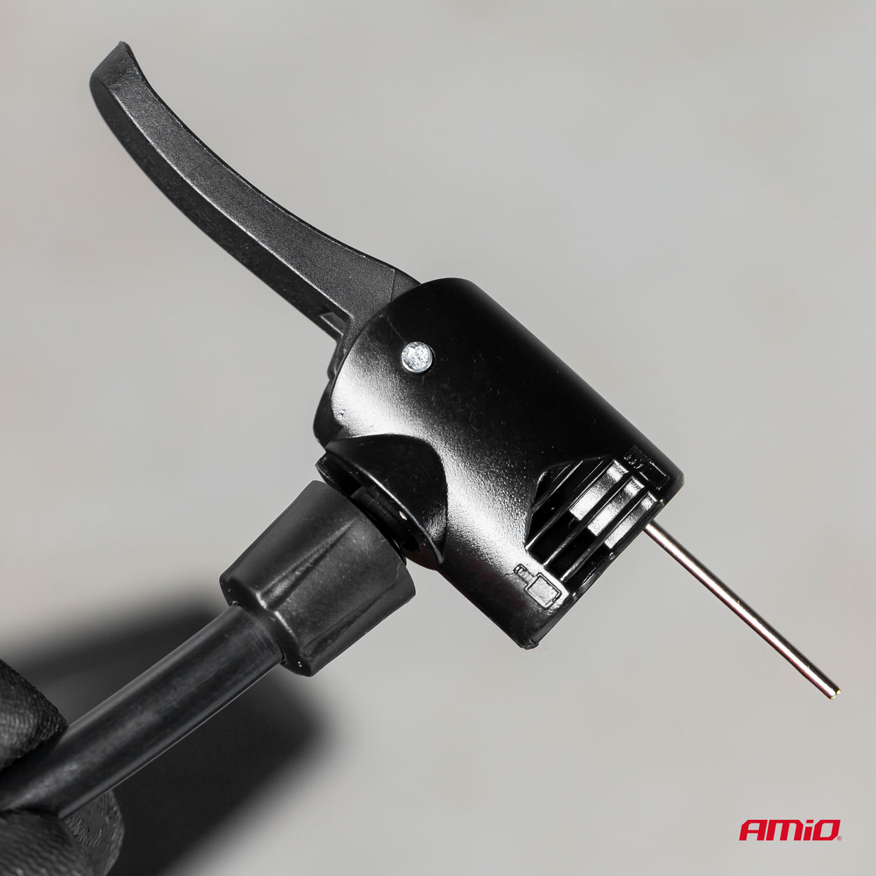 Bomba de aire manual metálica con manómetro PU02 12 Bomba de aire manual metálica con manómetro PU02