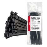 Brida plástica para cables 2,5x200mm - 100 unid.
