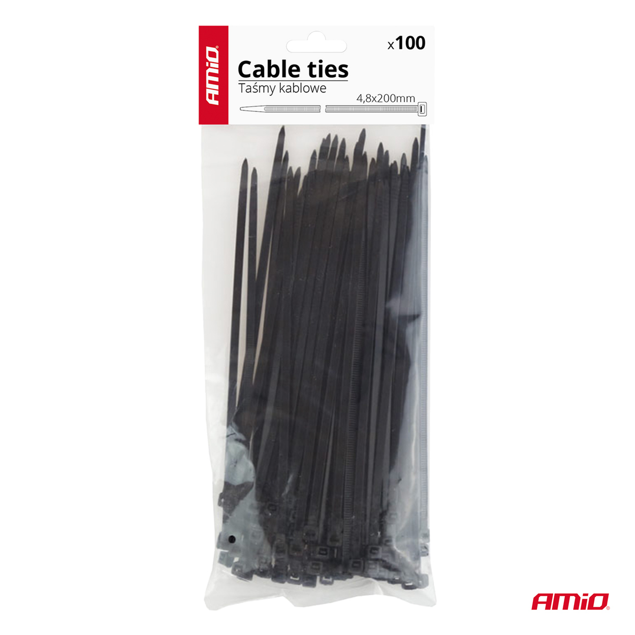 Brida plástica para cables 4,8x200mm - 100 unid. 5 Brida plástica para cables 4,8x200mm - 100 unid.
