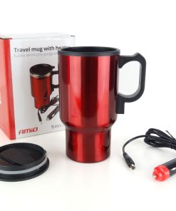 Calentador de bebidas 450ml, color rojo, 12V