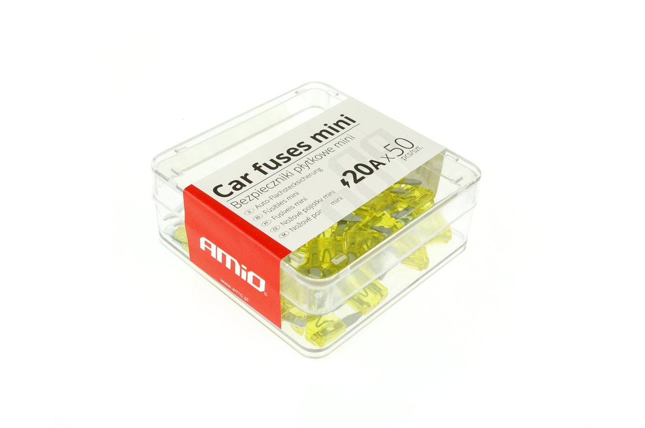 Fusibles MINI caja 50 unids 20A 1 Fusibles MINI caja 50 unids 20A