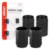 Tapones de aluminio para válvula color negro 4 unid.