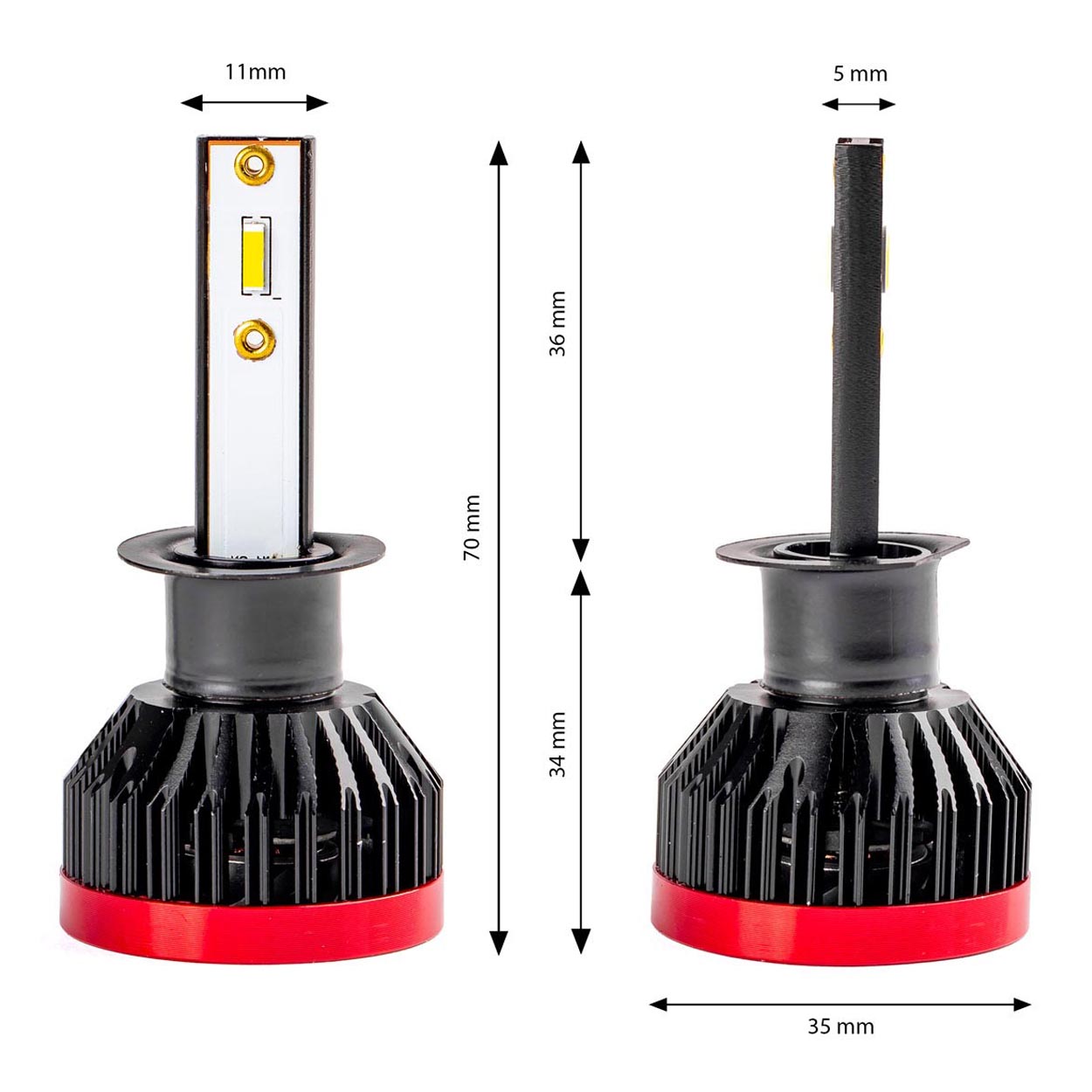 Bombilla Luz de Cruce LED Headlamp H1 BF Series AMiO 2 Bombilla Luz de Cruce LED Headlamp H1 BF Series AMiO