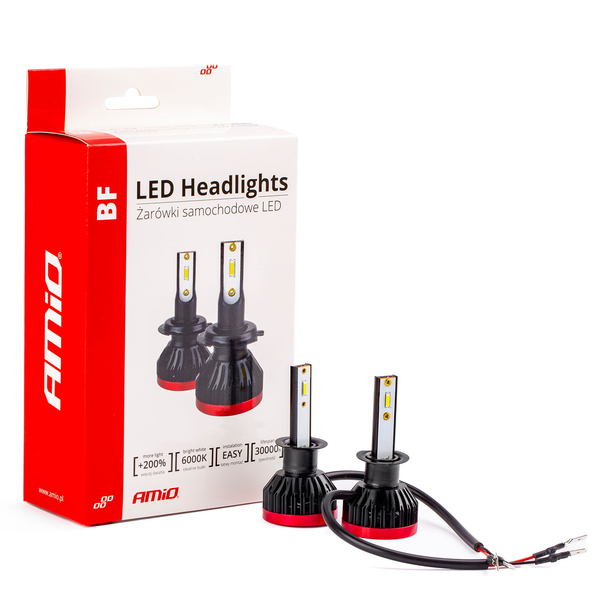 Bombilla Luz de Cruce LED Headlamp H1 BF Series AMiO 6 Bombilla Luz de Cruce LED Headlamp H1 BF Series AMiO