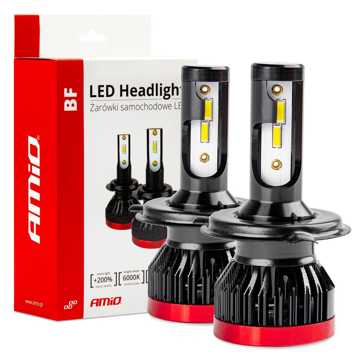 Bombilla Luz de Cruce LED Headlamp H4/H19 BF Series AMiO 12 Bombilla Luz de Cruce LED Headlamp H4/H19 BF Series AMiO