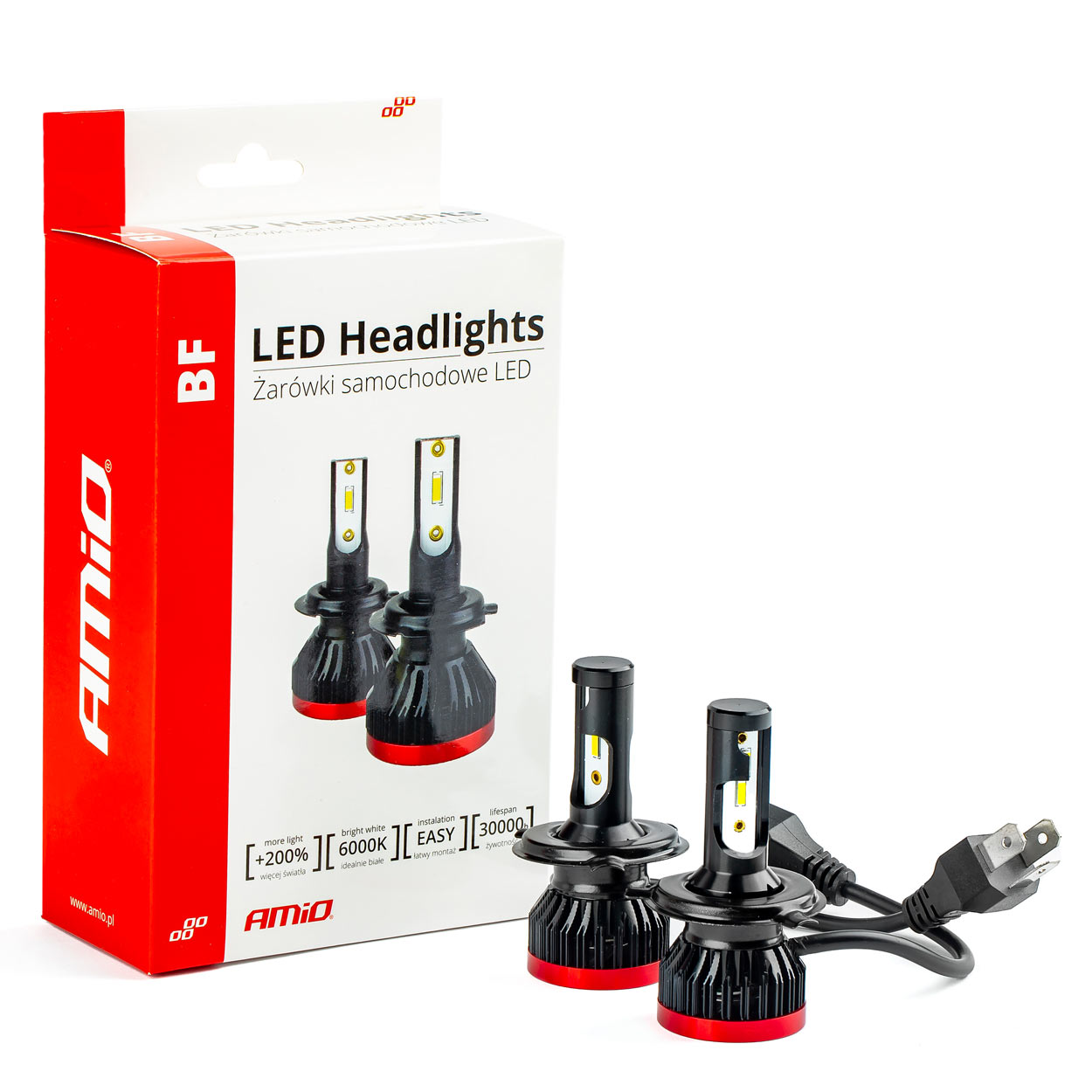 Bombilla Luz de Cruce LED Headlamp H4/H19 BF Series AMiO 10 Bombilla Luz de Cruce LED Headlamp H4/H19 BF Series AMiO
