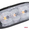 Lámpara Estroboscópica Plana Slim Amber Grill Mount Flash Light 3x3W LED R65 R10 12/24V IP67