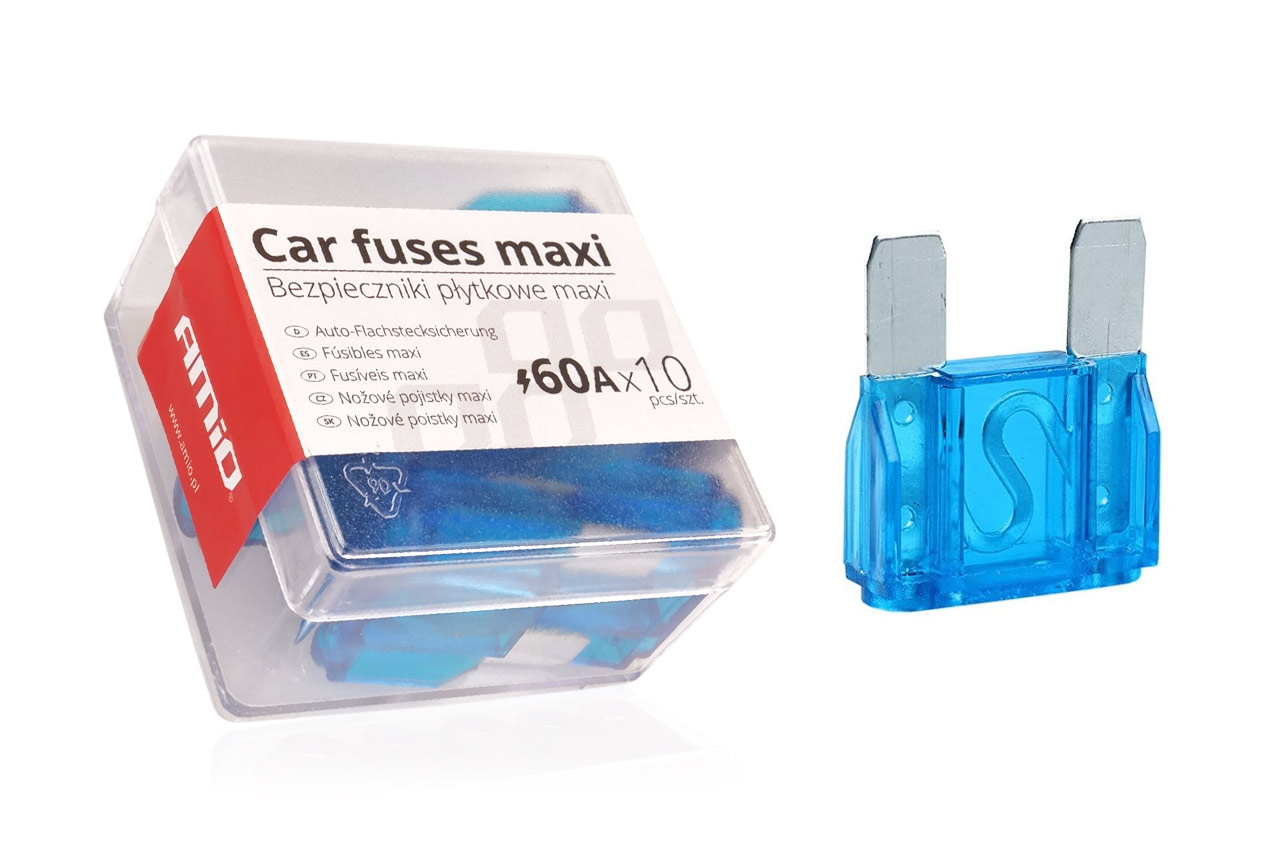Fusibles MAXI caja 10 unids 60A 1 Fusibles MAXI caja 10 unids 60A