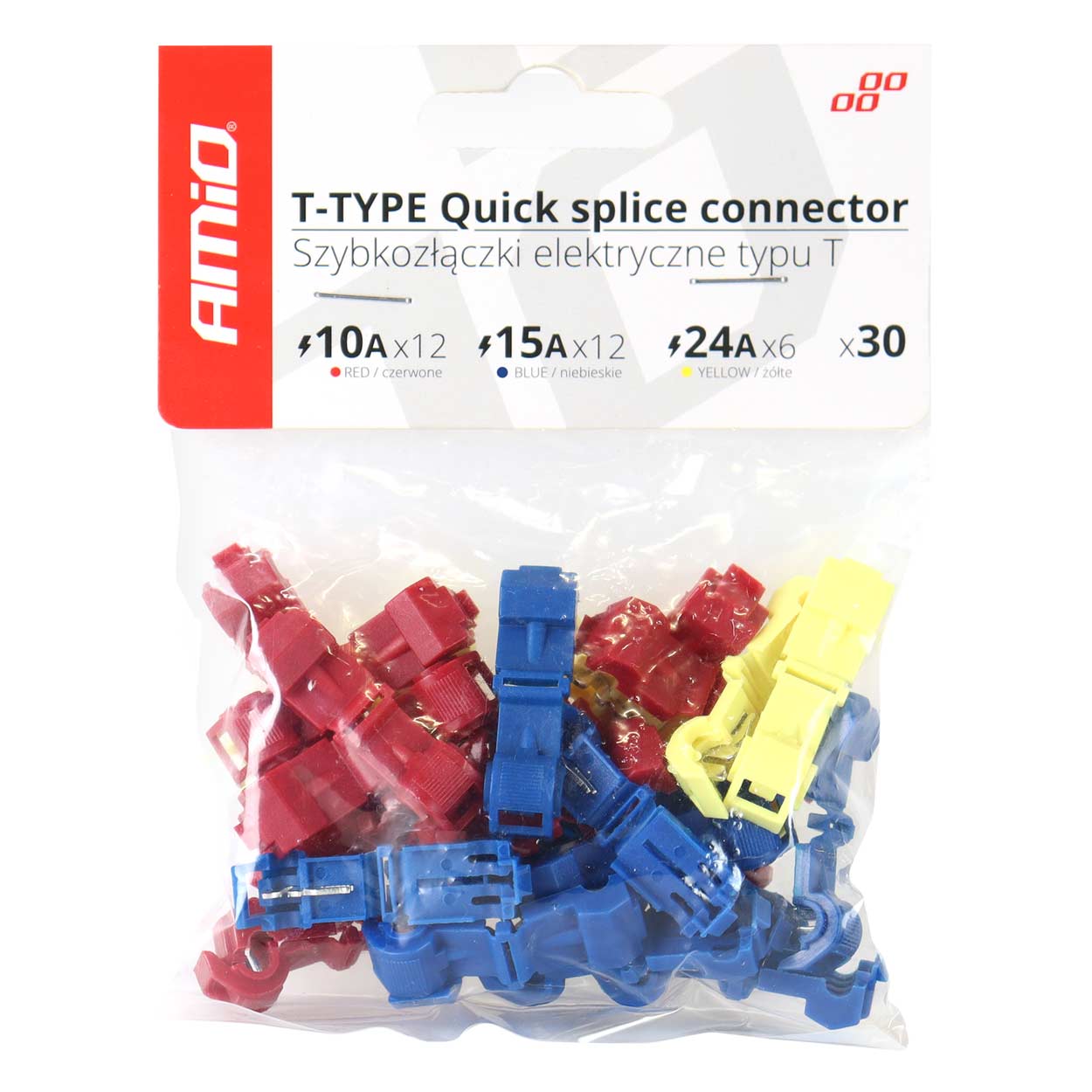 Conectores de conexión rápida tipo T 30 unid. MIX 1 Conectores de conexión rápida tipo T 30 unid. MIX