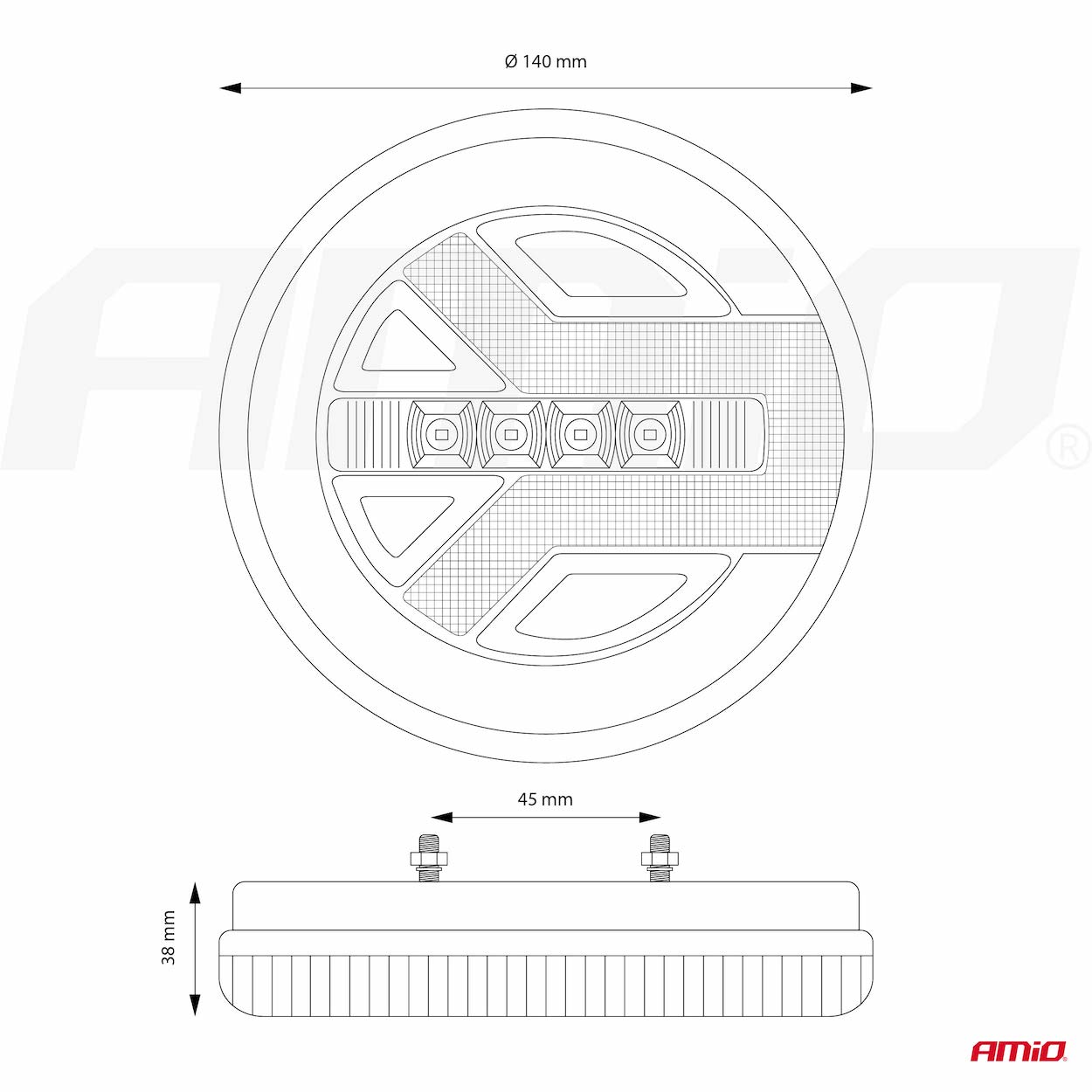 Piloto multifuncional LED trasero IZQUIERDO/DERECHO RCL-06-LR 12 Piloto multifuncional LED trasero IZQUIERDO/DERECHO RCL-06-LR