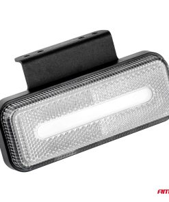 Piloto LED lateral catadriópico, rectangulat luz blanca con portalámparas universal- OM-02-W
